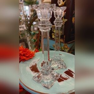 Crystal Tulip Candle Holders